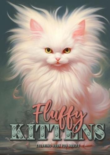 Fluffy Kittens Coloring Book for Adults