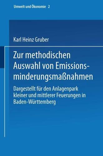 Zur Methodischen Auswahl Von Emissionsminderungsmanahmen