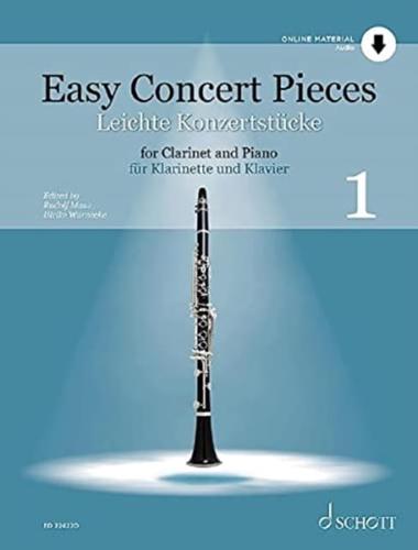 Easy Concert Pieces, Vol. 1 - 25 Pieces from 4 Centuries Clarinet and Piano - Book With Online Audio