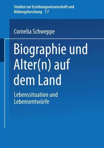 Biographie Und Alter(n) Auf Dem Land