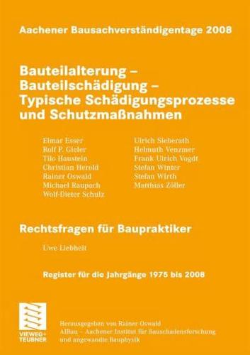 Aachener Bausachverständigentage 2008