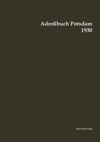 Adreßbuch Potsdam 1930