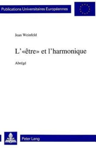 L'«etre>> Et L'harmonique