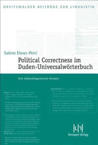 Political Correctness Im Duden-Universalworterbuch