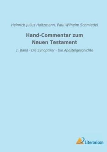 Hand-Commentar Zum Neuen Testament