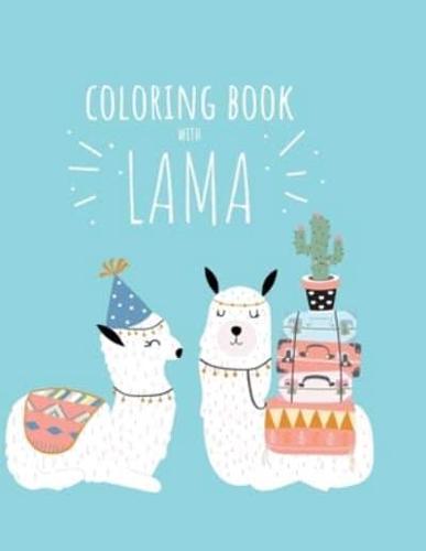 Coloring Book With Lama