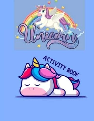 Unicorn Activity Book: A Fun Kid Workbook Game For Learning, Coloring, Dot To Dot, Mazes, Word Search and More!