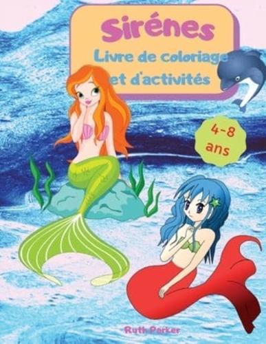 Sirènes - Livre De Coloriage Et D'activités