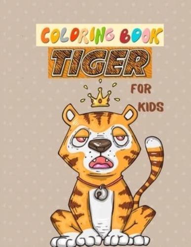 Coloring Book Tiger for Kids