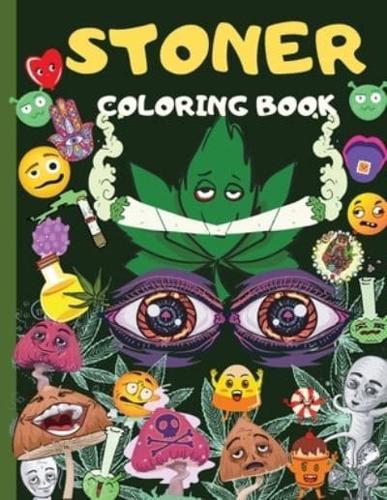 STONER COLORING BOOK: Amazing  Weed Activity And Coloring Book For Men &amp; Women: 20+ Marijuana Coloring Pages, Sudoku, Maze, Word Search   Stoner Psychedelic Coloring Book   Coloring Books For Stress Relief And Relaxation