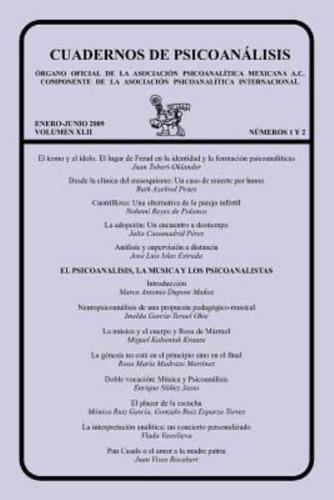 Cuadernos De Psicoanalisis, Volumen XLII, Nums. 1-2, Enero-Junio De 2009