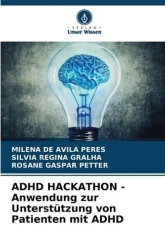 ADHD HACKATHON - Anwendung Zur Unterstützung Von Patienten Mit ADHD