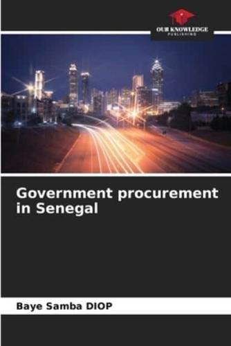 Government Procurement in Senegal