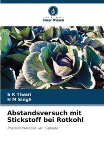 Abstandsversuch Mit Stickstoff Bei Rotkohl