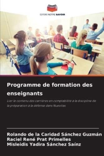 Programme De Formation Des Enseignants