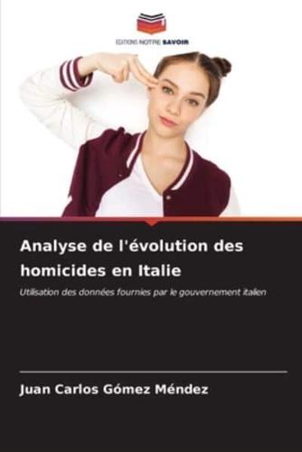 Analyse De L'évolution Des Homicides En Italie