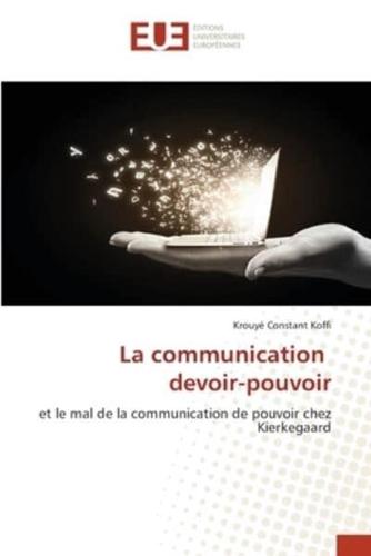 La Communication Devoir-Pouvoir