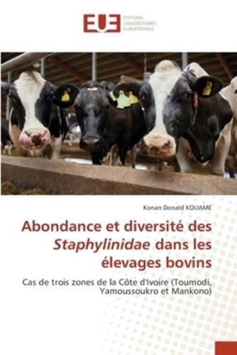 Abondance Et Diversité Des Staphylinidae Dans Les Élevages Bovins
