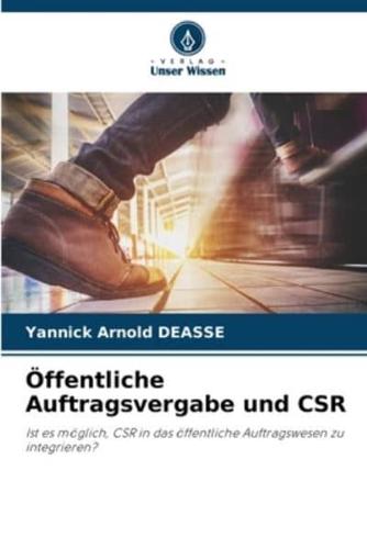 Öffentliche Auftragsvergabe Und CSR