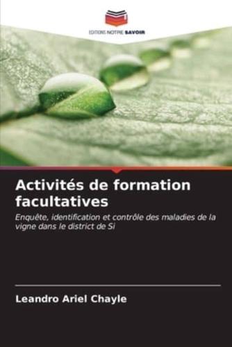 Activités De Formation Facultatives