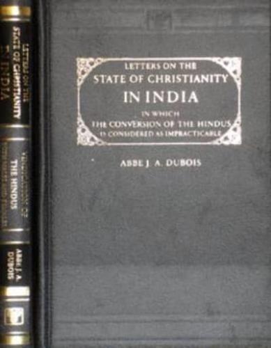 Letters on the State of Christianity in India