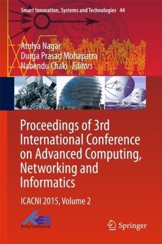 Advanced Computing, Networking and Informatics. Volume 2