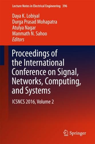Proceedings of the International Conference on Signal, Networks, Computing, and Systems Volume 2