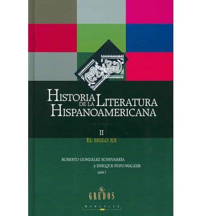 Historia de la literatura Hispanoamerica