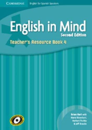 English in Mind for Spanish Speakers Level 4 Teacher's Resource Book With Class Audio CDs (4)