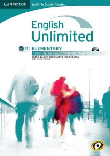 English Unlimited for Spanish Speakers Elementary Self-Study Pack (Workbook With DVD-ROM and Audio CD)