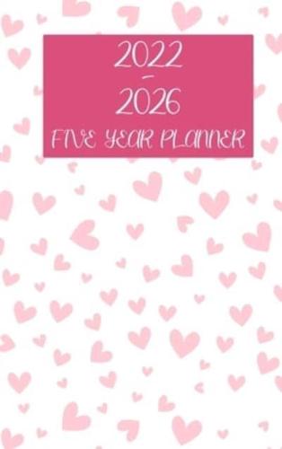 2022-2026 Five Year Planner: Hardcover - 60 Months Calendar, 5 Year Appointment Calendar, Business Planners, Agenda Schedule Organizer Logbook and Journal (Monthly Planner)