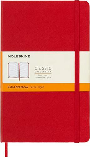 Moleskine Classic - Scarlet Red / Large / Hard Cover / Ruled