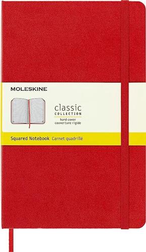 Moleskine Classic - Scarlet Red / Large / Hard Cover / Squared