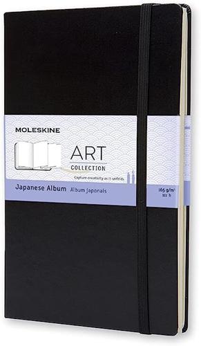 Moleskine Art - Japanese Accordion Album - Large / 165gsm / Hard Cover / Black