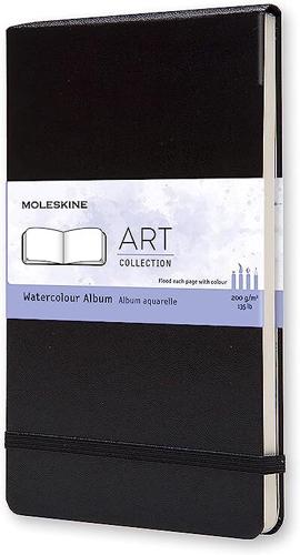 Moleskine Art - Watercolour Album - Large / 200gsm / Hard Cover / Black