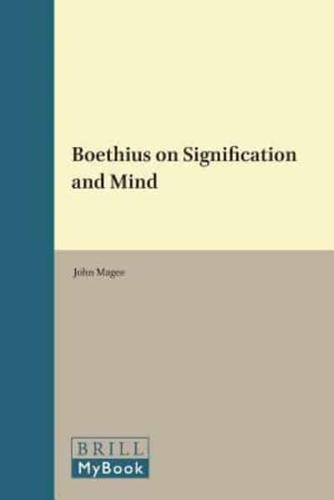 Boethius on Signification and Mind