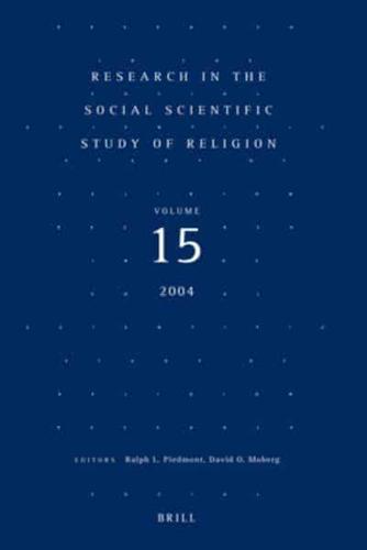 Research in the Social Scientific Study of Religion, Volume 15