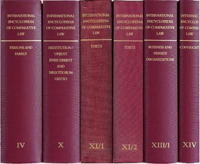 International Encyclopedia of Comparative Law. Vol. 4 Persons and Family