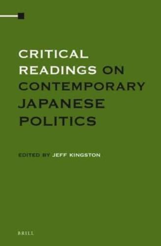 Critical Readings on Contemporary Japanese Politics