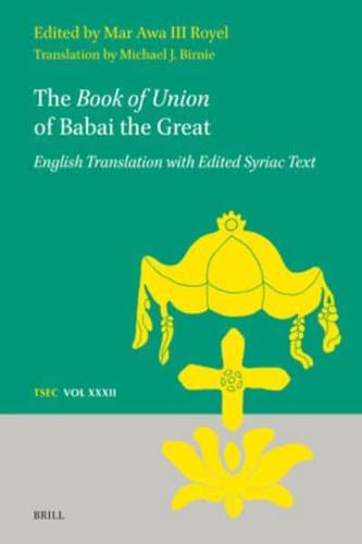 The Book of Union of Babai the Great