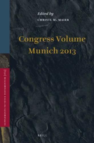 Congress Volume Munich 2013