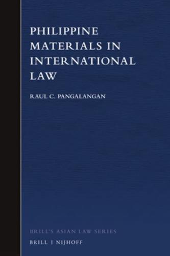 Philippine Materials in International Law