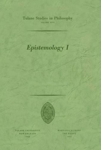 Epistemology I