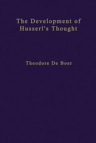 The Development of Husserl's Thought