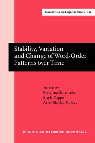 Stability, Variation and Change of Word-Order Patterns Over Time