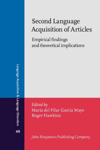 Second Language Acquisition of Articles