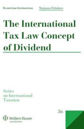International Tax Law Concept of Dividend