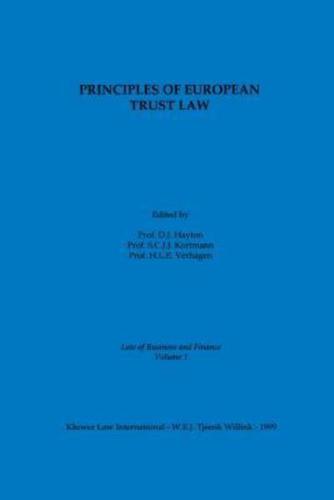 Principles of EUropean Trust Law