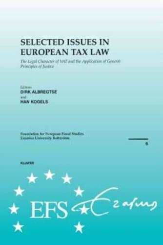 Selected Issues in European Tax Law