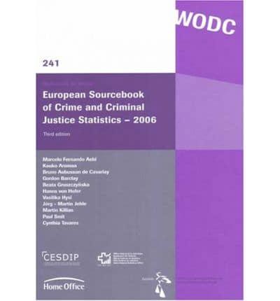 European Sourcebook of Crime and Criminal Justice Statistics